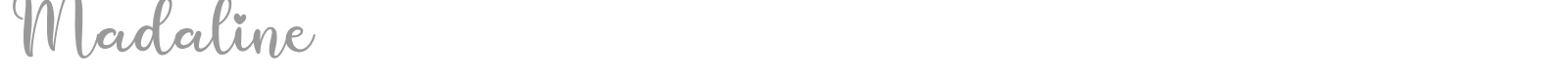 Madaline font preview